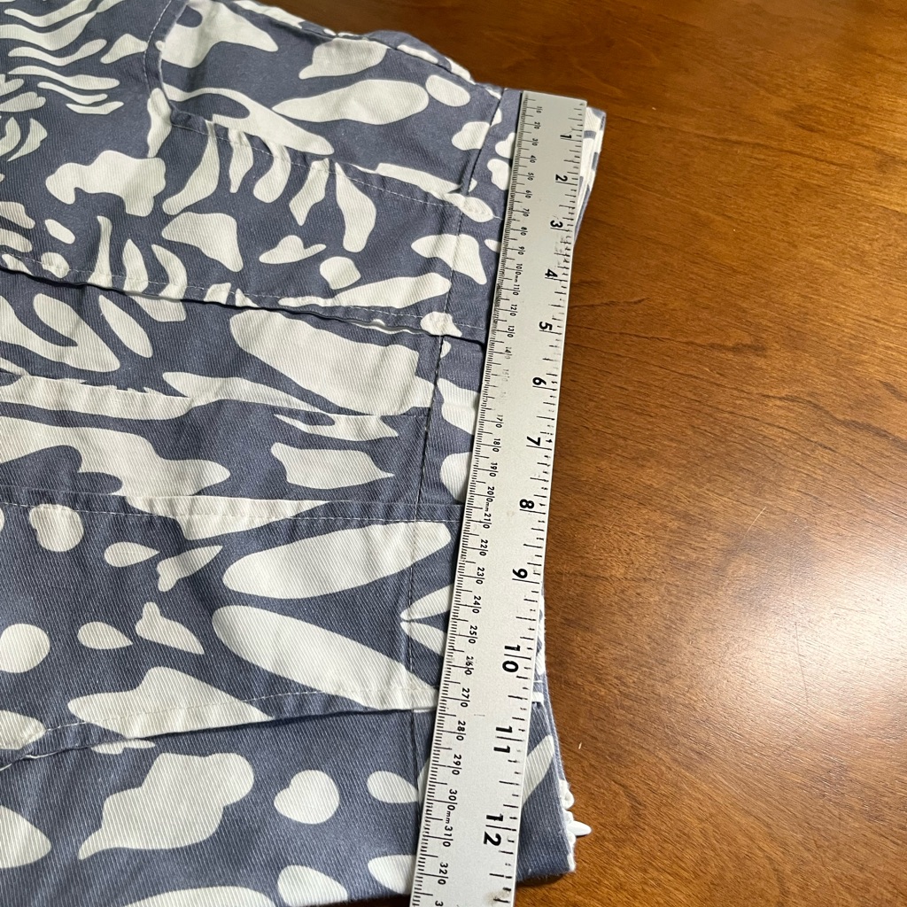 Ohsevendays Anthropologie Poche High-Rise Shorts Rosa Pattern Cotton Linen Blend — image 8 of 8